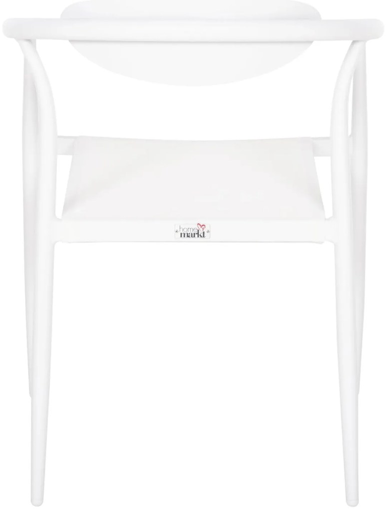 Καρέκλα - Πολυθρόνα SERLY C6052.01 Λευκή Αλουμινίου με Λευκό Textiline 56x61x74,5Yεκ 56x61x74.5 εκ.