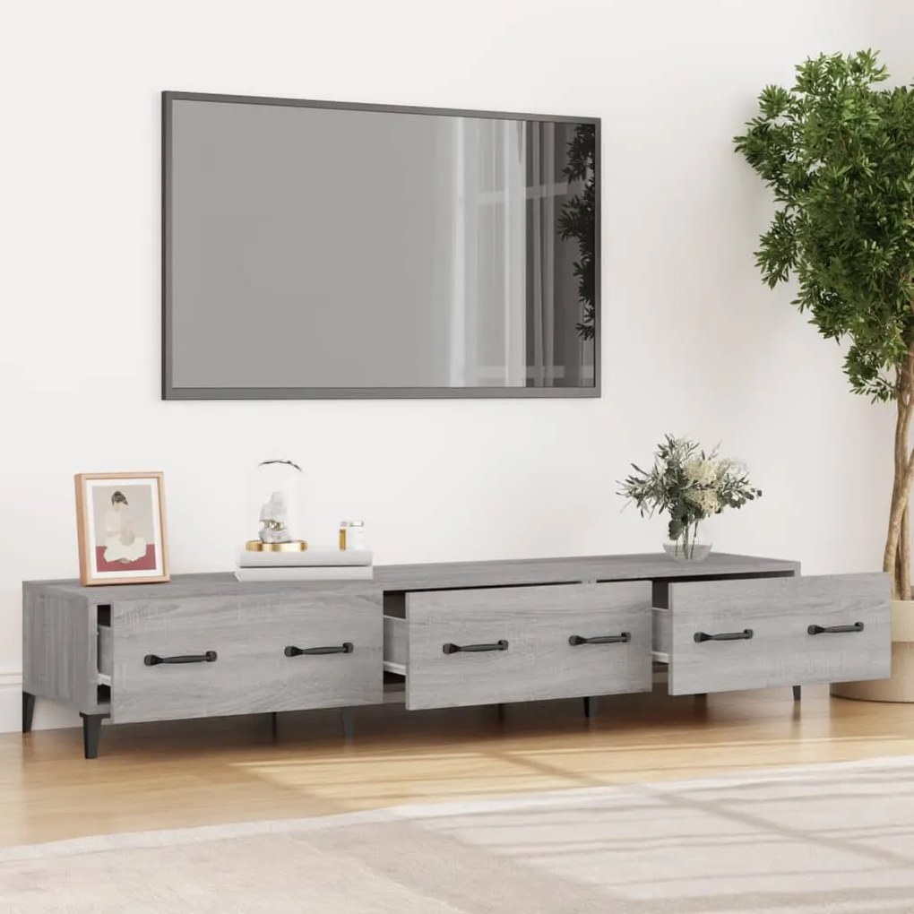 vidaXL Έπιπλο Τηλεόρασης Γκρι Sonoma 150x34,5x30εκ. Επεξεργασμένο Ξύλο