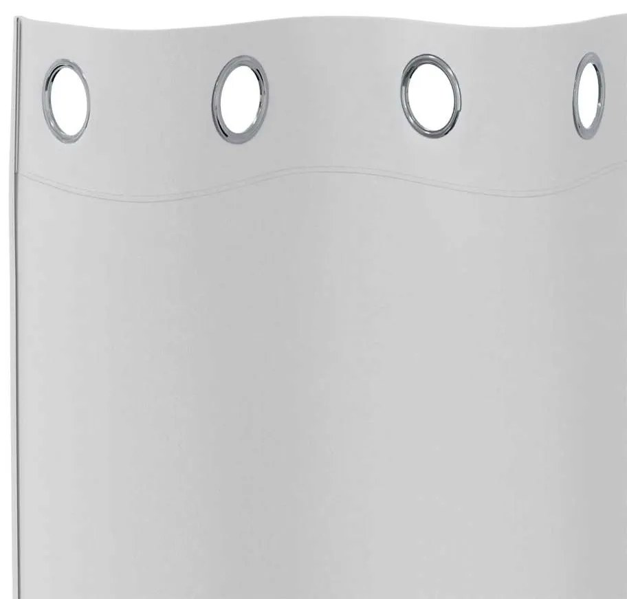 vidaXL Κουρτίνες Μαύρης Ύφανσης με Δαχτυλίδια 2 pcs Απαλό γκρι