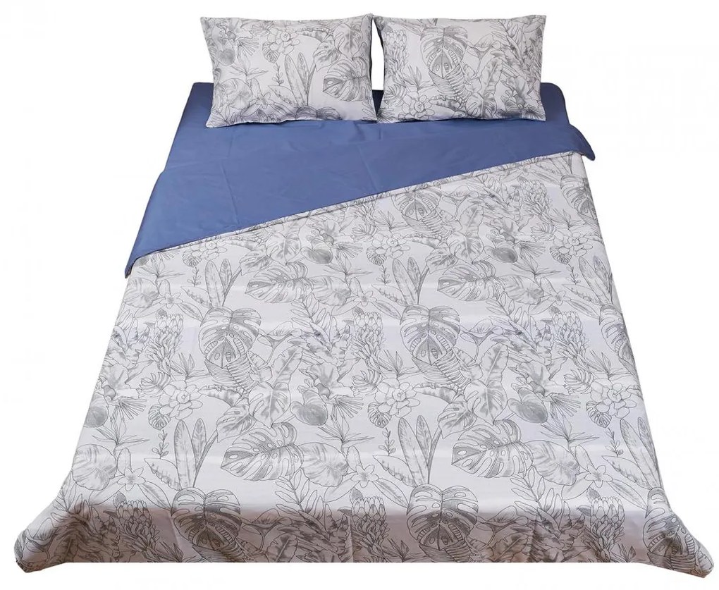 Heinner HR-KGBED132-AKI Σετ Σεντόνια Διπλά 200x220εκ. Γκρι 4τμχ