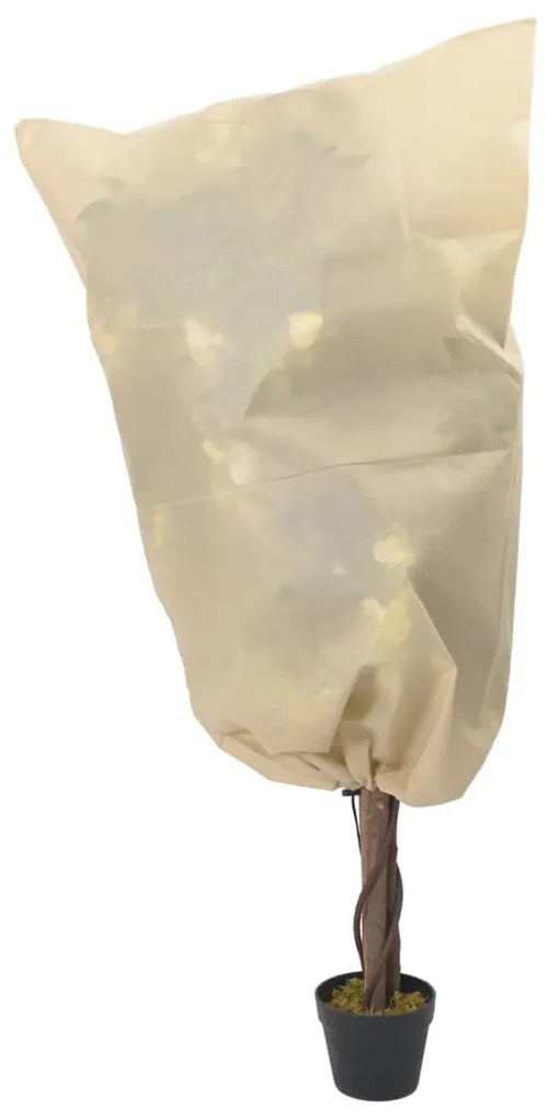 vidaXL Καλύμματα Φυτών Αντιπαγετ. με Κορδόνι 4 τεμ. 70γρ/μ² 0,8x0,8 μ.