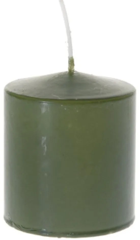 Κερί Κύλινδρος 33406 7x8cm Green Paraffin
