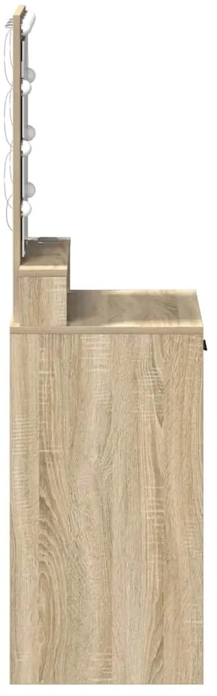 vidaXL Τραπέζι περιποίησης Καφέ 50 x 41 x 140 εκ. Επεξεργασμένο ξύλο