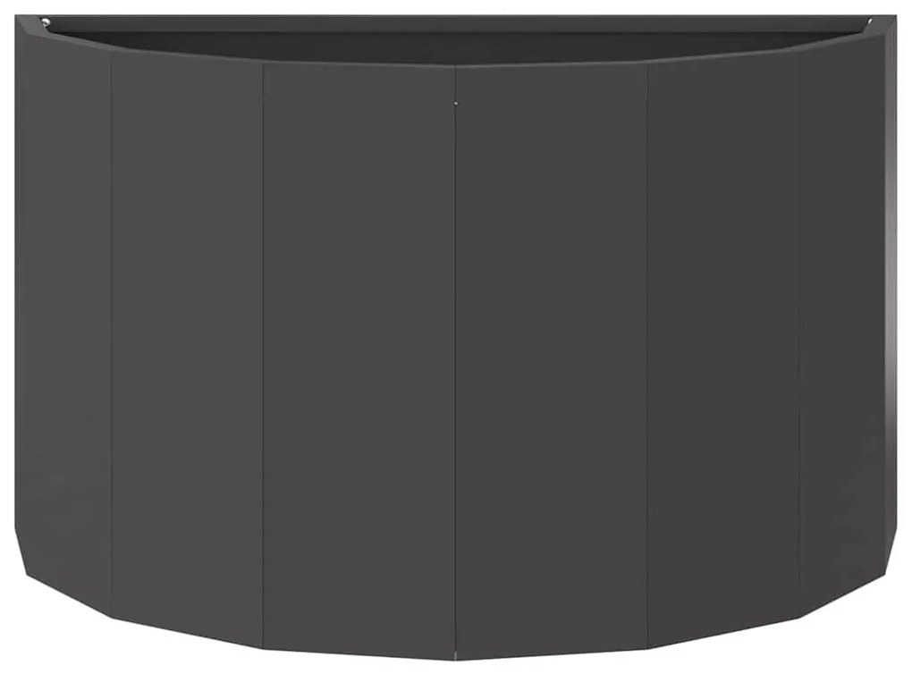 vidaXL Γλάστρα Μαύρο 60 x 30 x 35 εκ Ατσάλι