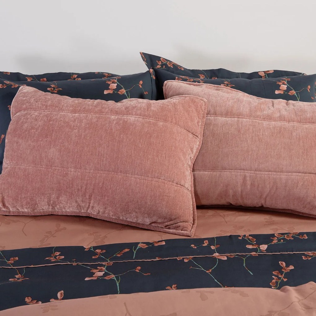 Ζεύγος Μαξιλαροθήκες (52x72) Nef-Nef Homeware Premium Vania Rose