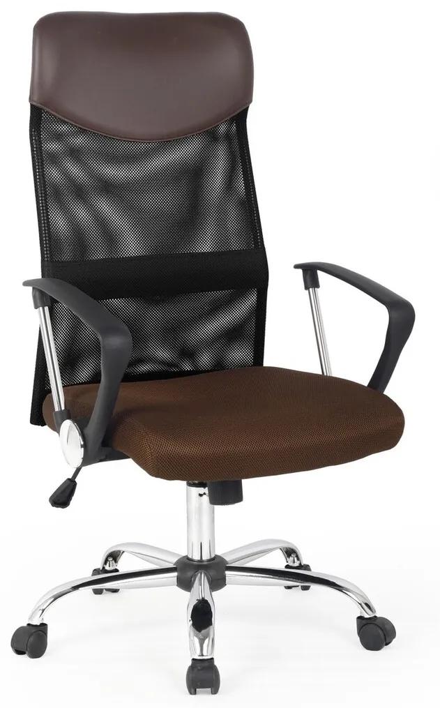 Καρέκλα γραφείου Houston 429, Καφέ, 110x61x63cm, 15 kg, Με ρόδες, Με μπράτσα, Μηχανισμός καρέκλας: Κλίση | Epipla1.gr