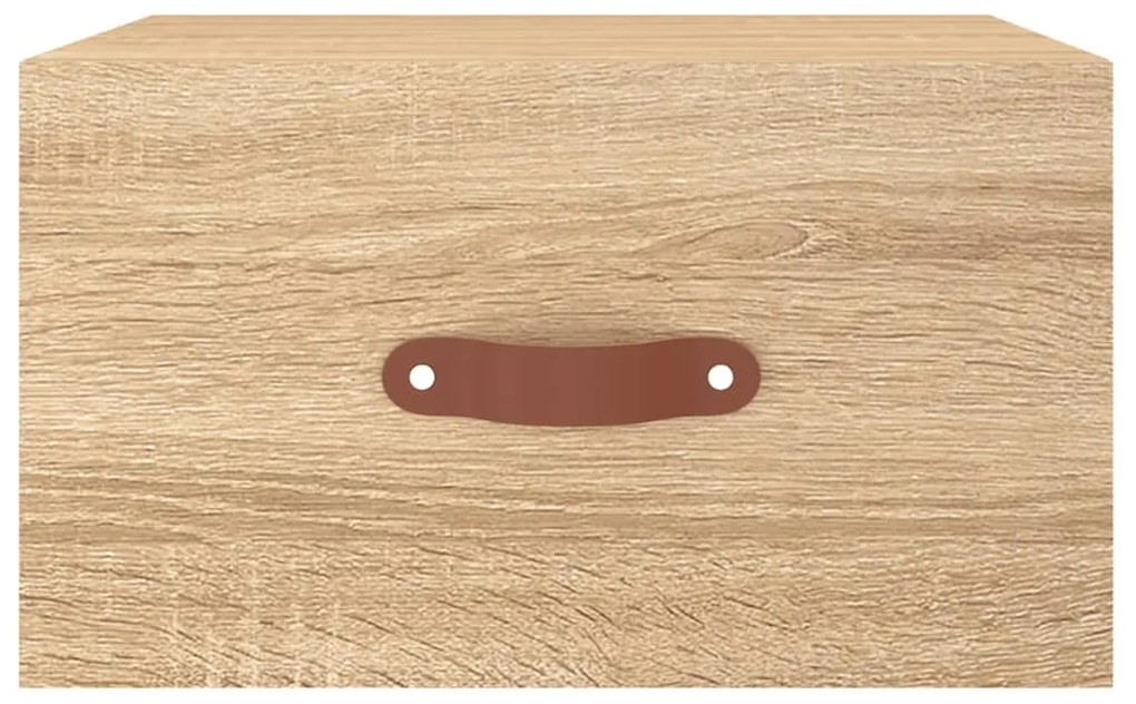 vidaXL Κομοδίνα Επιτοίχια Sonoma Δρυς 35 x 35 x 20 εκ.