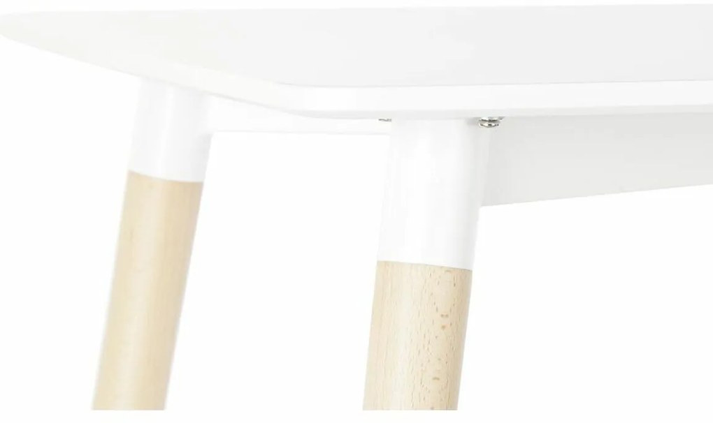 Τραπεζαρία DKD Home Decor Λευκό Σημύδα Ξύλο MDF 120 x 80 x 74 cm