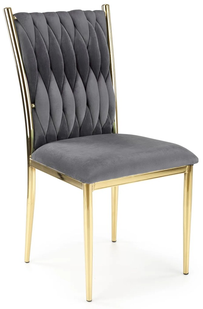 K436 chair color: grey / gold DIOMMI V-CH-K/436-KR-POPIELATY/ZŁOTY DIOMMI-60-21197