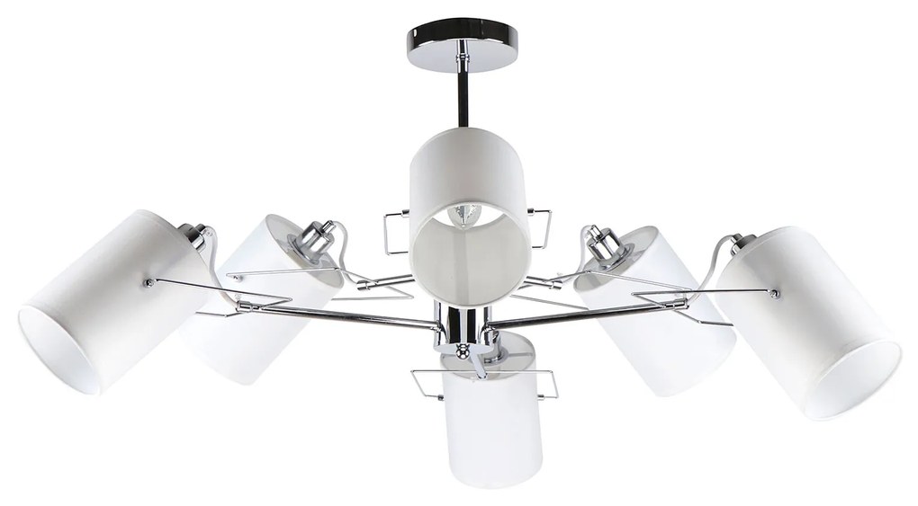 Φωτιστικό Οροφής KQ 2654/6 SHIRO CHROME AND WHITE PENDANT Δ4 - 51W - 100W - 77-8101