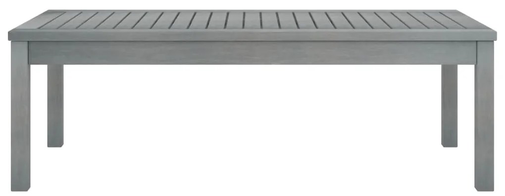 vidaXL Τραπεζάκι Σαλονιού Γκρι 100x50x33 εκ. από Μασίφ Ξύλο Ακακίας