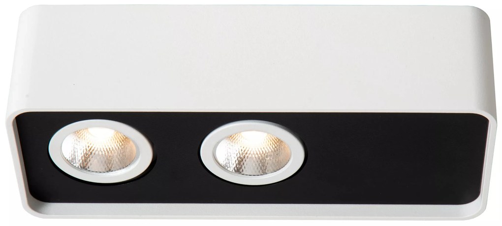 Φωτιστικό Οροφής Lucide 23975-10-31 ANGULAR Λευκό (White)|Μαύρο Ματ (Black Mat) 2700 K