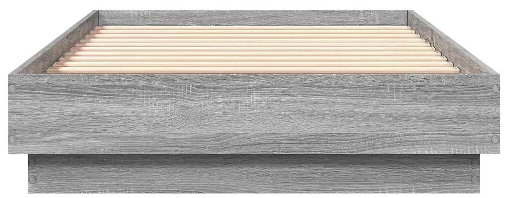 vidaXL Πλαίσιο Κρεβατιού Γκρι Sonoma 90 x 190 εκ. Επεξεργασμένο Ξύλο