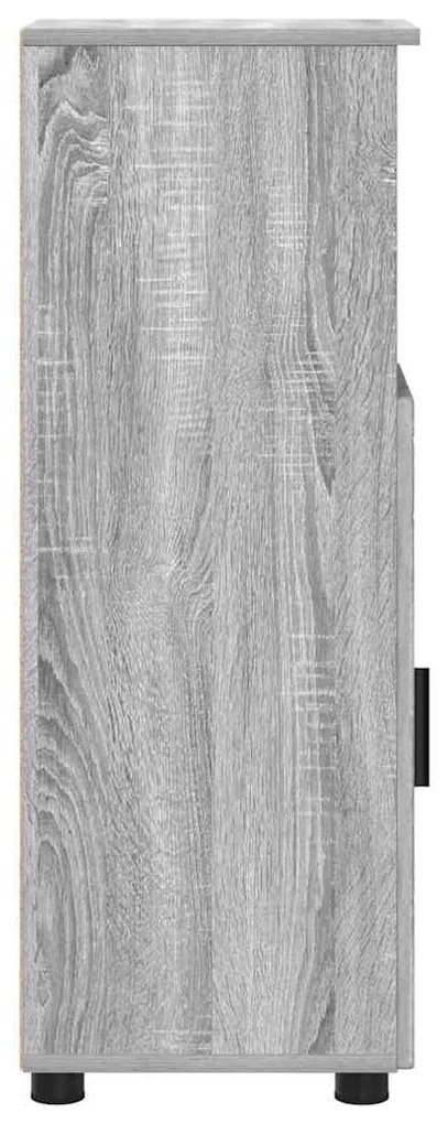 vidaXL Ντουλάπι Μπάνιου Γκρι sonoma 30 x 35 x 95 εκ Επεξεργασμένο ξύλο