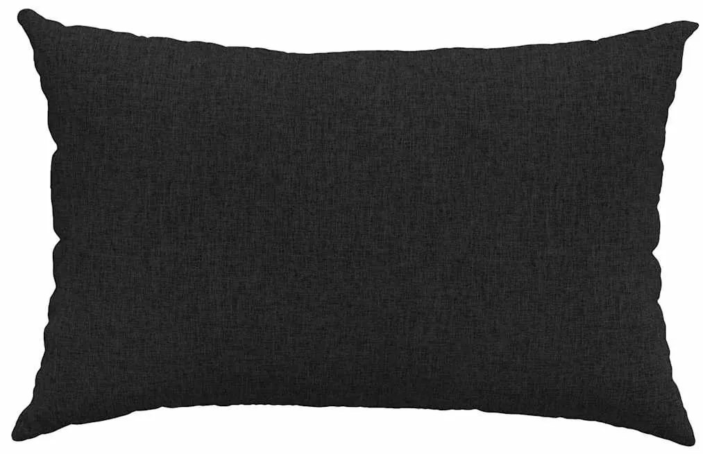 vidaXL Μαξιλάρι Καναπέ 2 pcs Μαύρο 60 x 40 cm ύφασμα