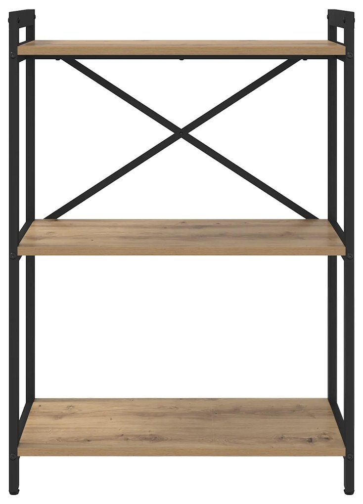 vidaXL Βιβλιοθήκη artisan δρυς 60 x 30 x 83 εκ Επεξεργασμένο ξύλο