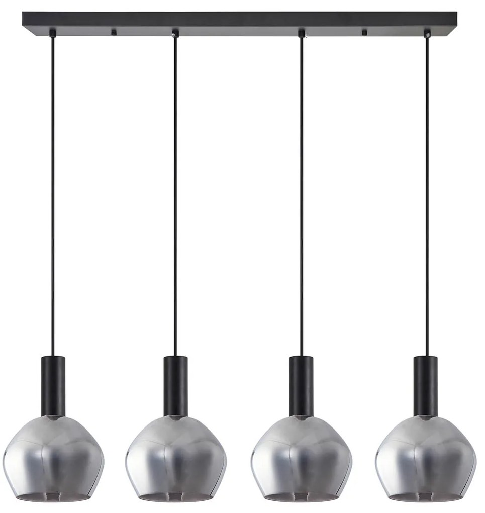 Φωτιστικό Οροφής Πολύφωτο Homelighting 77-8496 Black/White