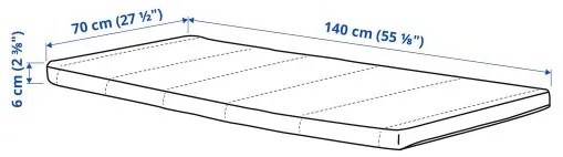 PELLEPLUTT στρώμα αφρού για κούνια 403.514.54