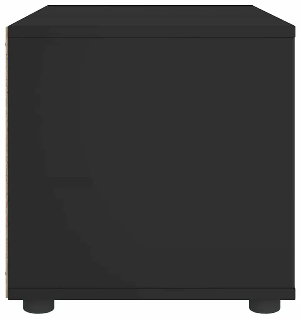 vidaXL ντουλάπι τηλεόρασης VISNES Μαύρο 100x40x38 cm