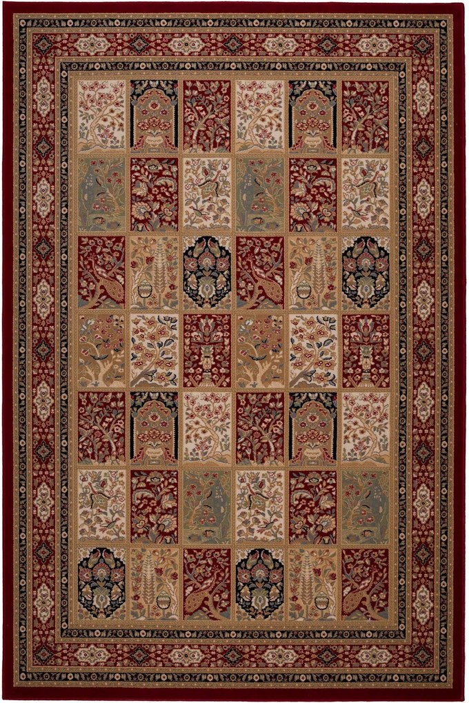 Χαλί Lovewool 66451 51066 Bordo-Beige Βιοκαρπέτ 200X300cm