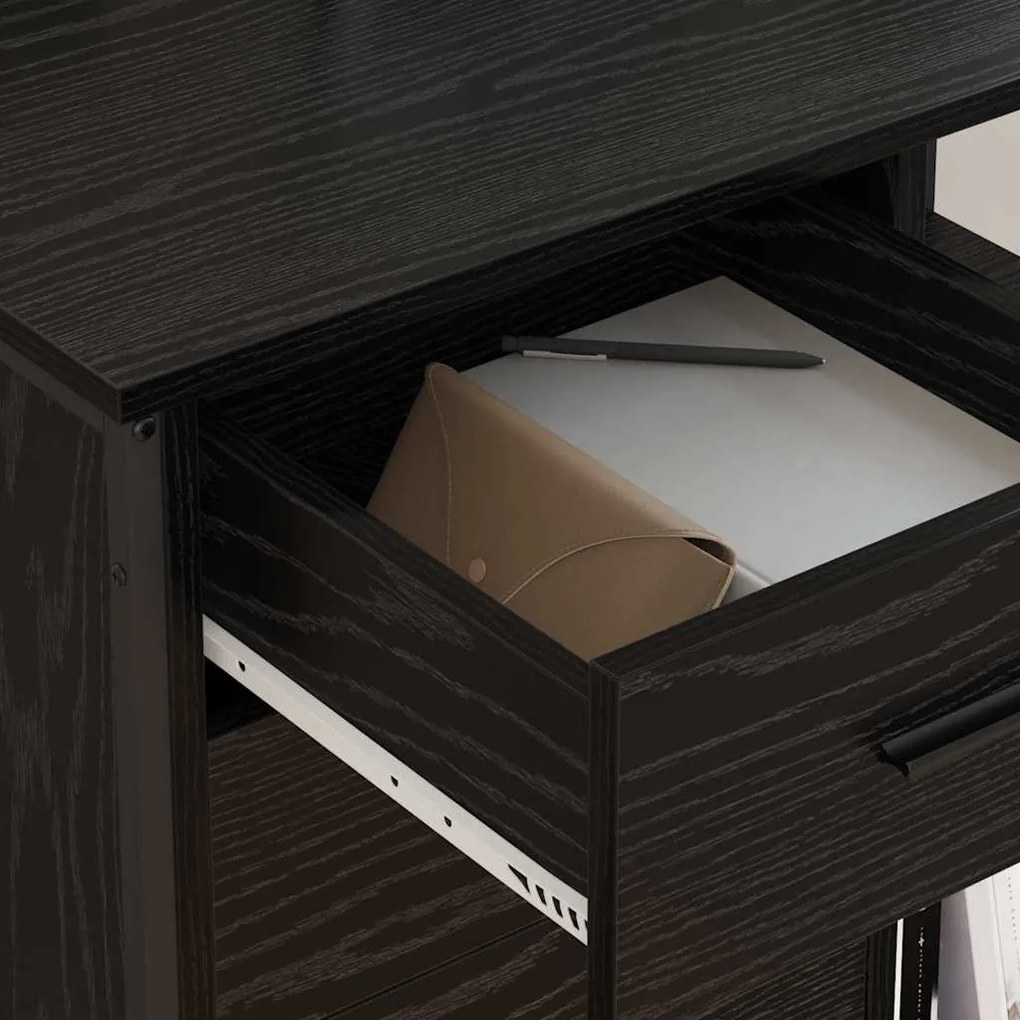 vidaXL Γραφείο Ντουλάπι Μαύρη δρυς 76 x 41 x 72 cm Επεξεργασμένο ξύλο