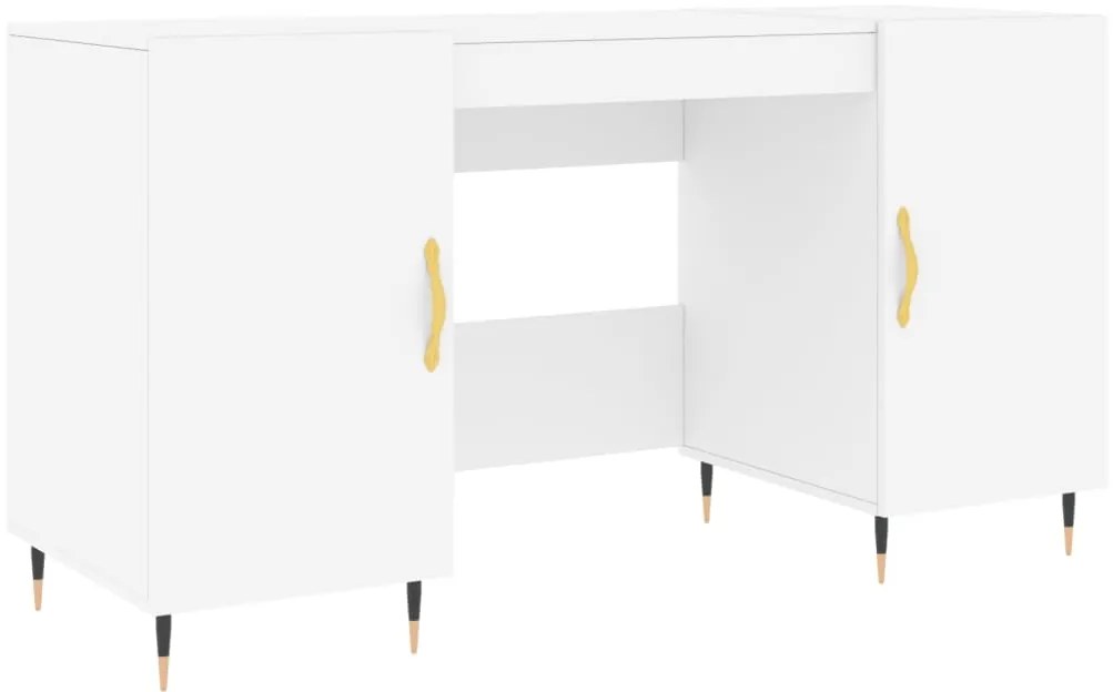 vidaXL Γραφείο Λευκό 140 x 50 x 75 εκ. από Επεξεργασμένο Ξύλο