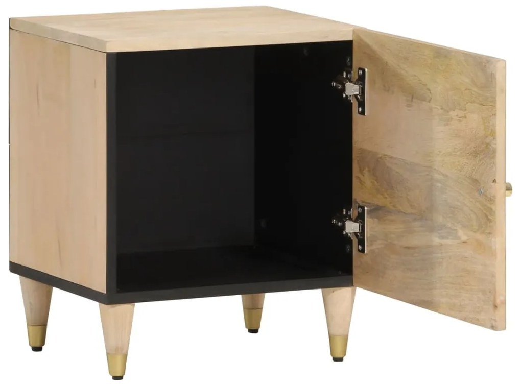 vidaXL Κομοδίνο 40 x 33 x 46 εκ. από Μασίφ Ξύλο Μάνγκο