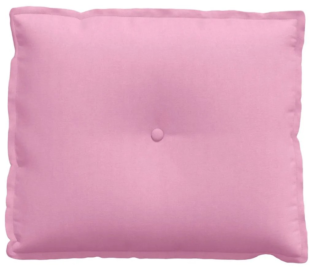 vidaXL Μαξιλάρι Πλάτης Ροζ 60 x 19 x 50 εκ ύφασμα
