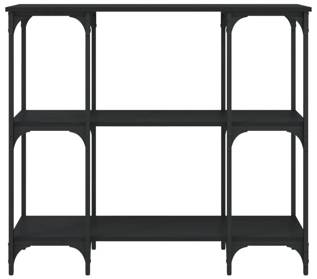 Τραπέζι Κονσόλα Μαύρο 102 x 35 x 90 εκ. από Επεξεργασμένο Ξύλο - Μαύρο