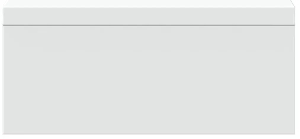 vidaXL Βάση Οθόνης Ρυθμιζ. Λευκό 80x24x10,5εκ Επεξεργ Ξύλο