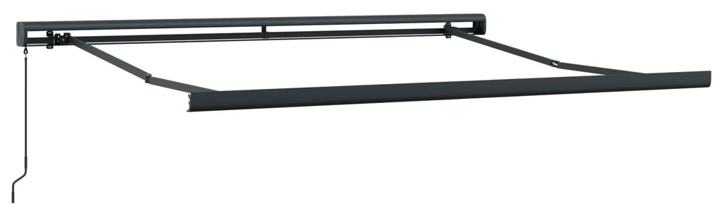 vidaXL Χειροκίνητη Ανασυρόμενη Τέντα Μπεζ 350x250 cm