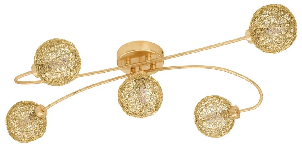 Φωτιστικό Οροφής - Πλαφονιέρα Led  97726 Gold Caris 1 Eglo Metal