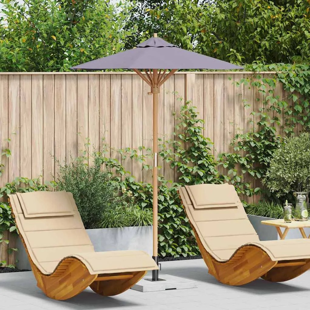vidaXL Ομπρέλα Κήπου Σκούρο γκρι 150 x 150 x 210 εκ. Μπαμπού
