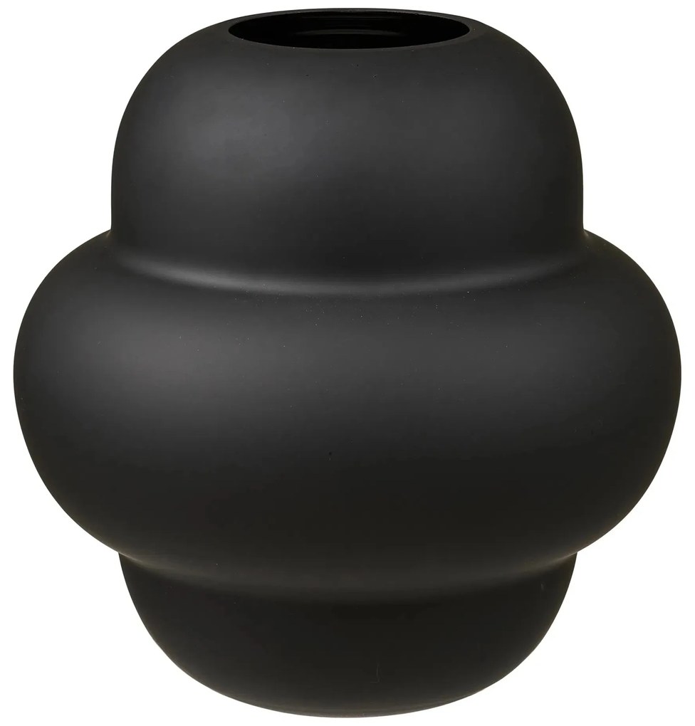 Βάζο Vase - Φυσητό Γυαλί Μαύρο ø21 x H20 cm HOUSE NORDIC