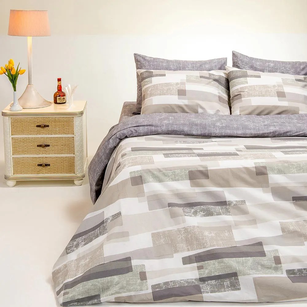 Σεντόνια King Size (Σετ) Melinen Ultra Line Salvador Grey Γκρι ΧΩΡΙΣ ΛΑΣΤΙΧΟ 260x270