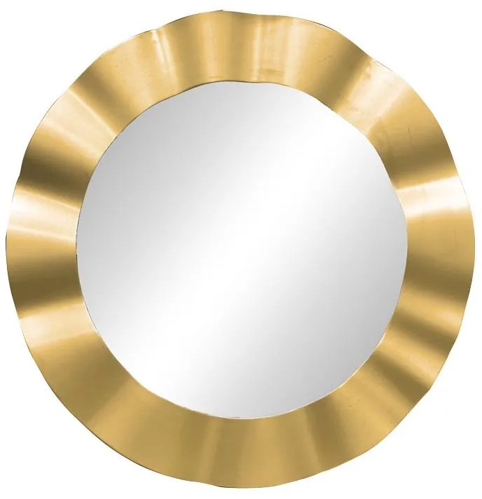 Καθρέπτης Perfor Inart χρυσό pp Φ55x2.5εκ 55x2.5x55 εκ.