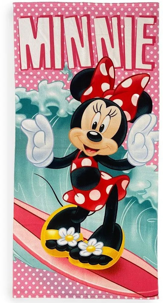 Πετσέτα Θαλάσσης Παιδική Quick Dry Disney Home Minnie 36 Turquoise DimCol Θαλάσσης 70x140cm Microfiber