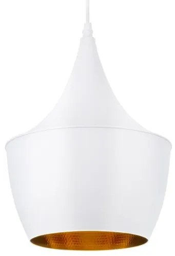 Κρεμαστό Φωτιστικό SHANGHAI WHITE Μέταλλο Φ25 Λευκό 01026-A Globostar-01026-A-Λευκό 01026-A