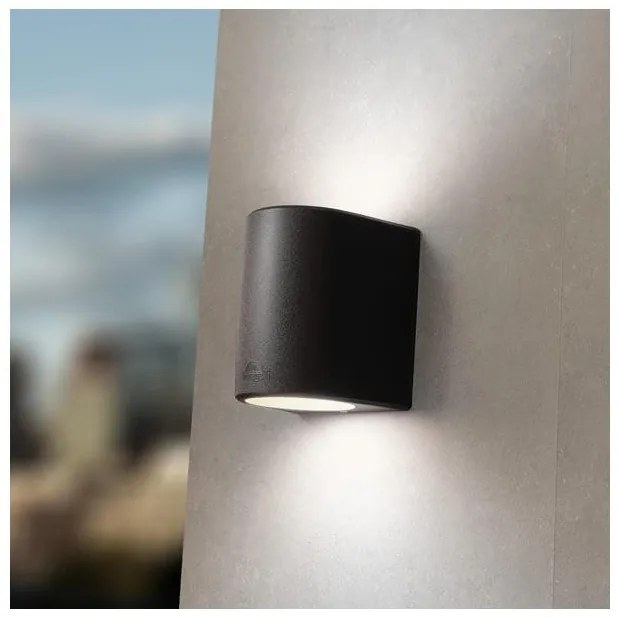 Απλίκα Φωτιστικό Τοίχου 2xGX53 20W IP55 Γκρι Marta 145-26276 Eurolamp-145-26276-Γκρι 145-26276