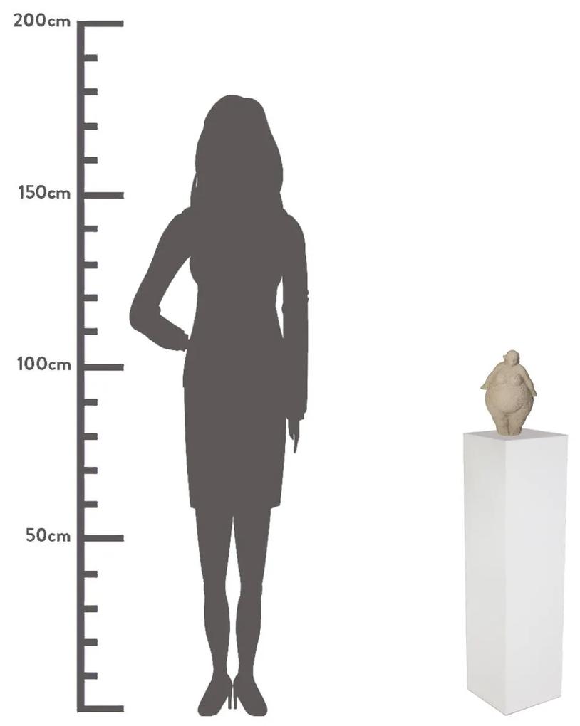 Διακοσμητικό Μεγάλη Γυναίκα Μπεζ Polyresin 17x12x25.5cm - Polyresin - 05154063