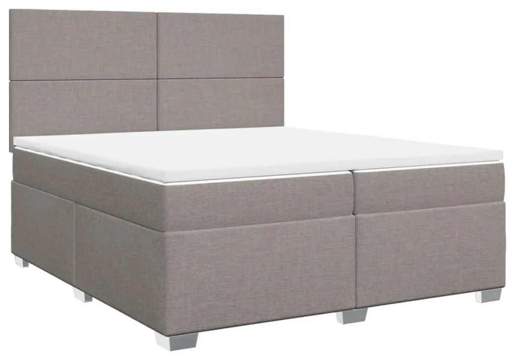 ΚΡΕΒΑΤΙ BOXSPRING ΜΕ ΣΤΡΩΜΑ TAUPE 200X200 ΕΚ. ΥΦΑΣΜΑΤΙΝΟ 3290592