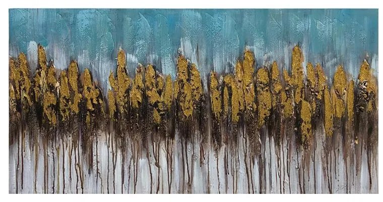 ΠΙΝΑΚΑΣ ΜΕ ΚΑΜΒΑ &quot;GOLD FOREST&quot; 120*2.8*60