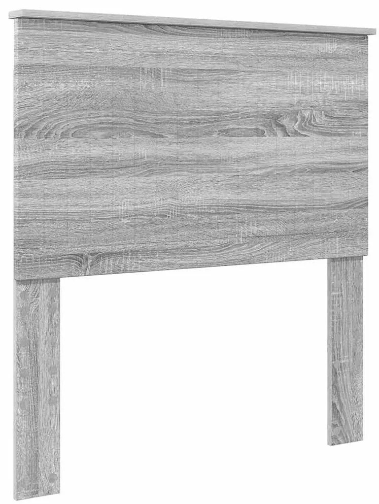vidaXL Κεφαλάρι με κεφαλάρι Γκρίζο Σονομα 90 cm Επεξεργασμένο ξύλο