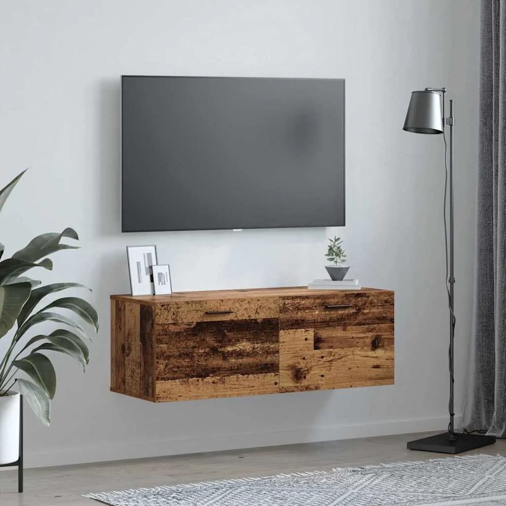 vidaXL Ντουλάπα Τοίχου Επιτοίχιο Παλαιό ξύλο 100 x 36.5 x 35 cm