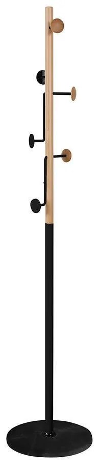 Καλόγερος Tree D35xH172cm Natural-Black 29-0073 Metal,Wood