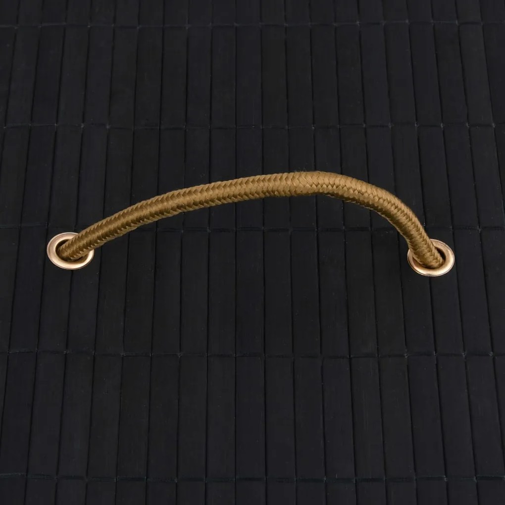 vidaXL Κουτιά Αποθήκευσης 4 τεμ. Μαύρα από Μπαμπού