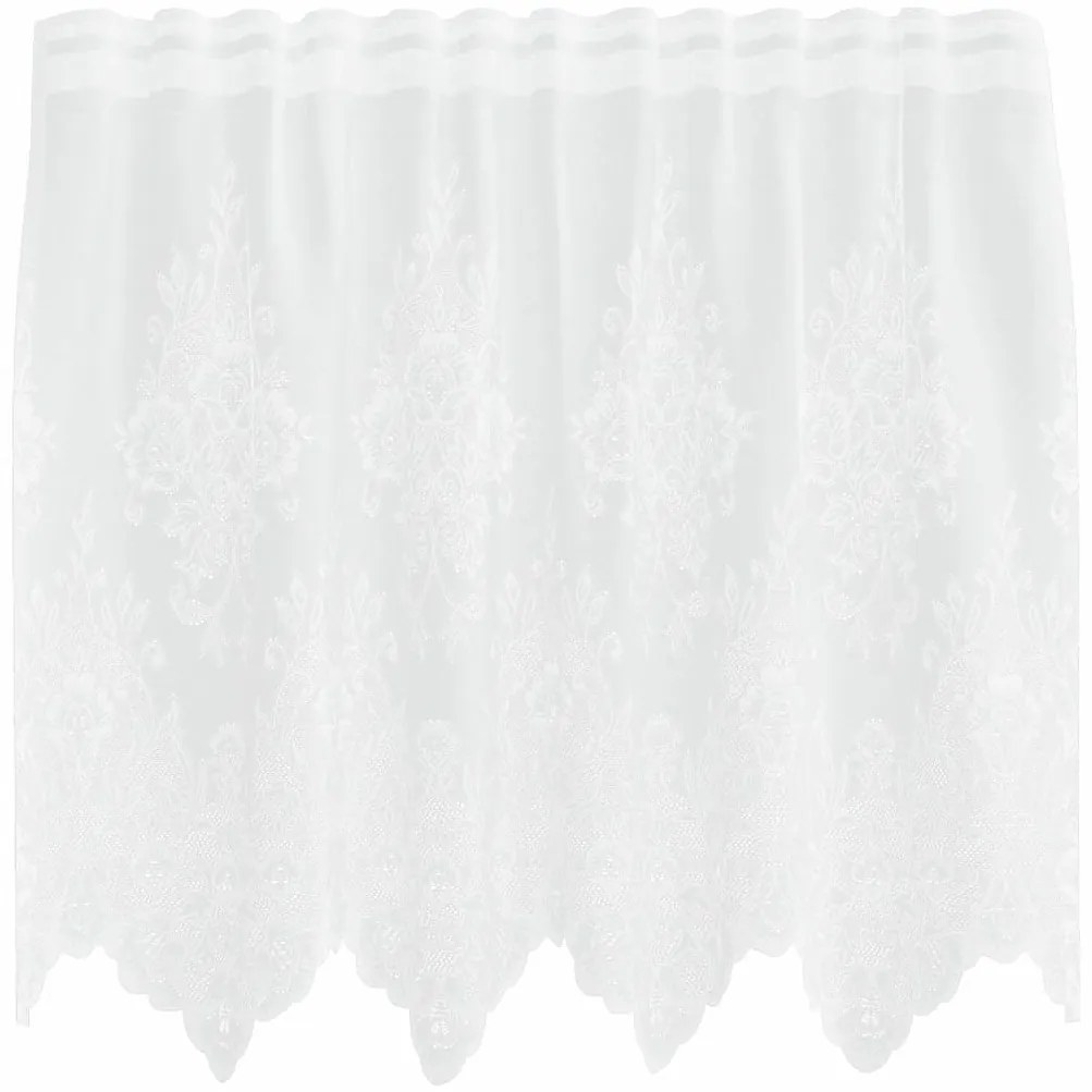 vidaXL Κουρτίνες με κουρτίνες Λευκό 150 x 80 cm Πολυεστέρας