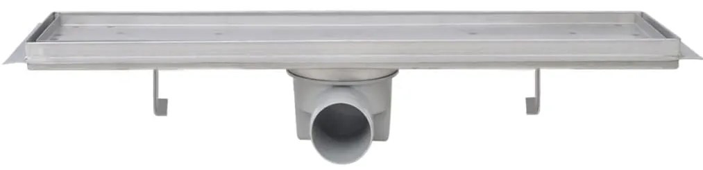 vidaXL Σιφόνια Ντουζιέρας Γραμμικά 2 τεμ. 530x140 χιλ. Ανοξείδ. Ατσάλι