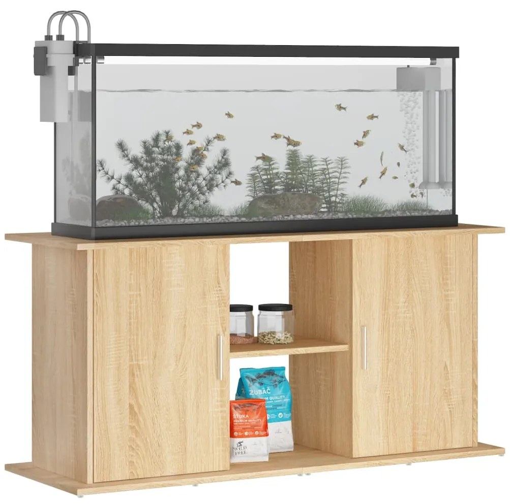 vidaXL Βάση Ενυδρείου Sonoma Δρυς 121x41x58 εκ. από Επεξεργασμένο Ξύλο
