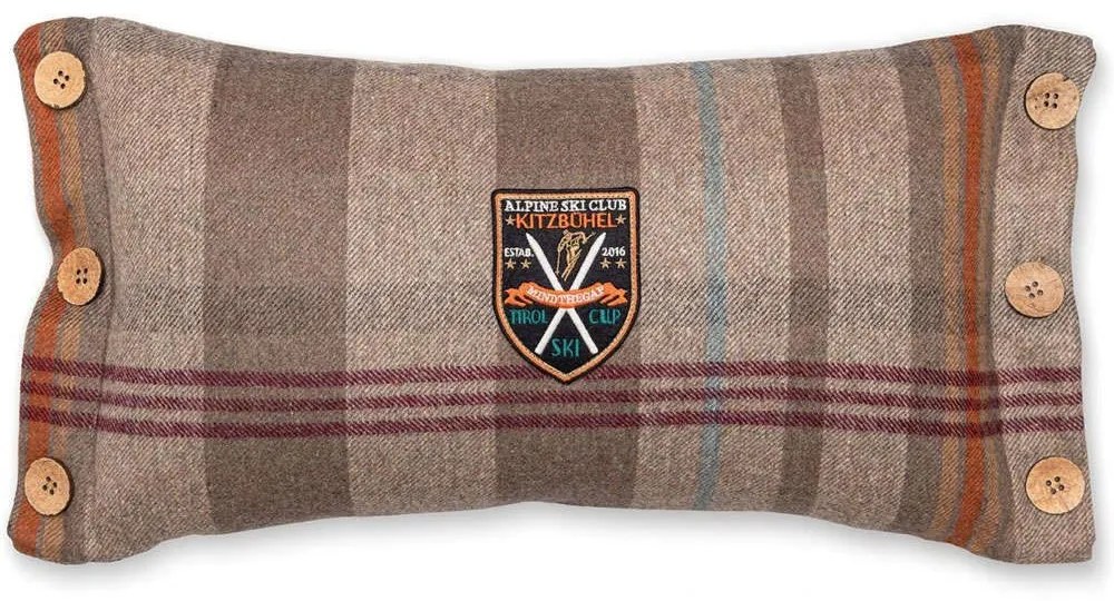 Μαξιλάρι Διακοσμητικό (Με Γέμιση) Chalet Plaid LC40188 Multi MindTheGap 30X50 50x30cm Ύφασμα,Πούπουλο